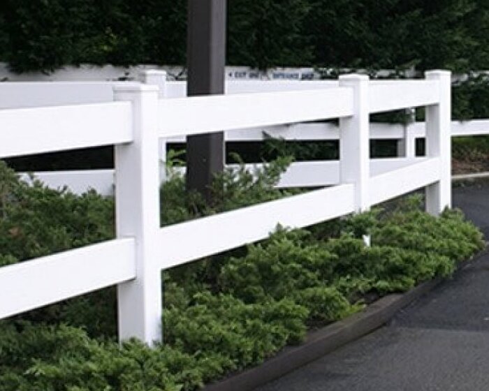 3 vinyl 2 rail split rail fence
